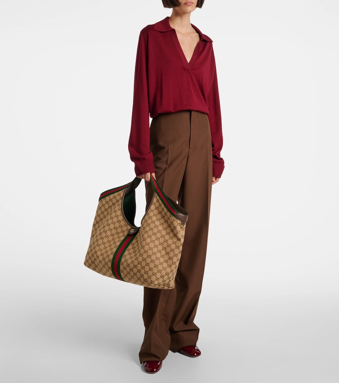 Gucci - Gucci Giglio GG Canvas Large tote bag