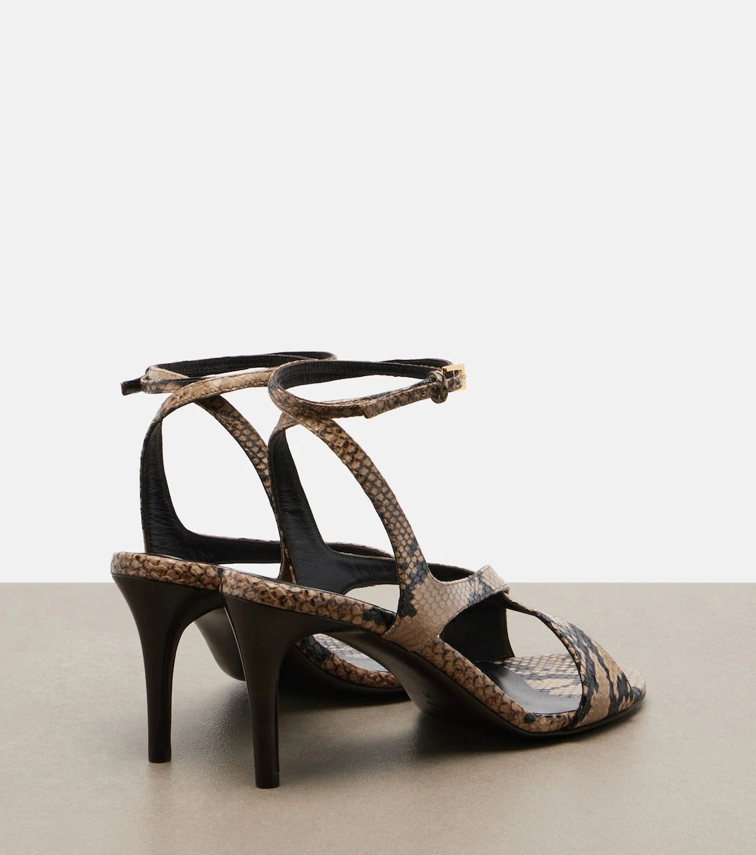 Khaite - Liria snake-effect leather sandals