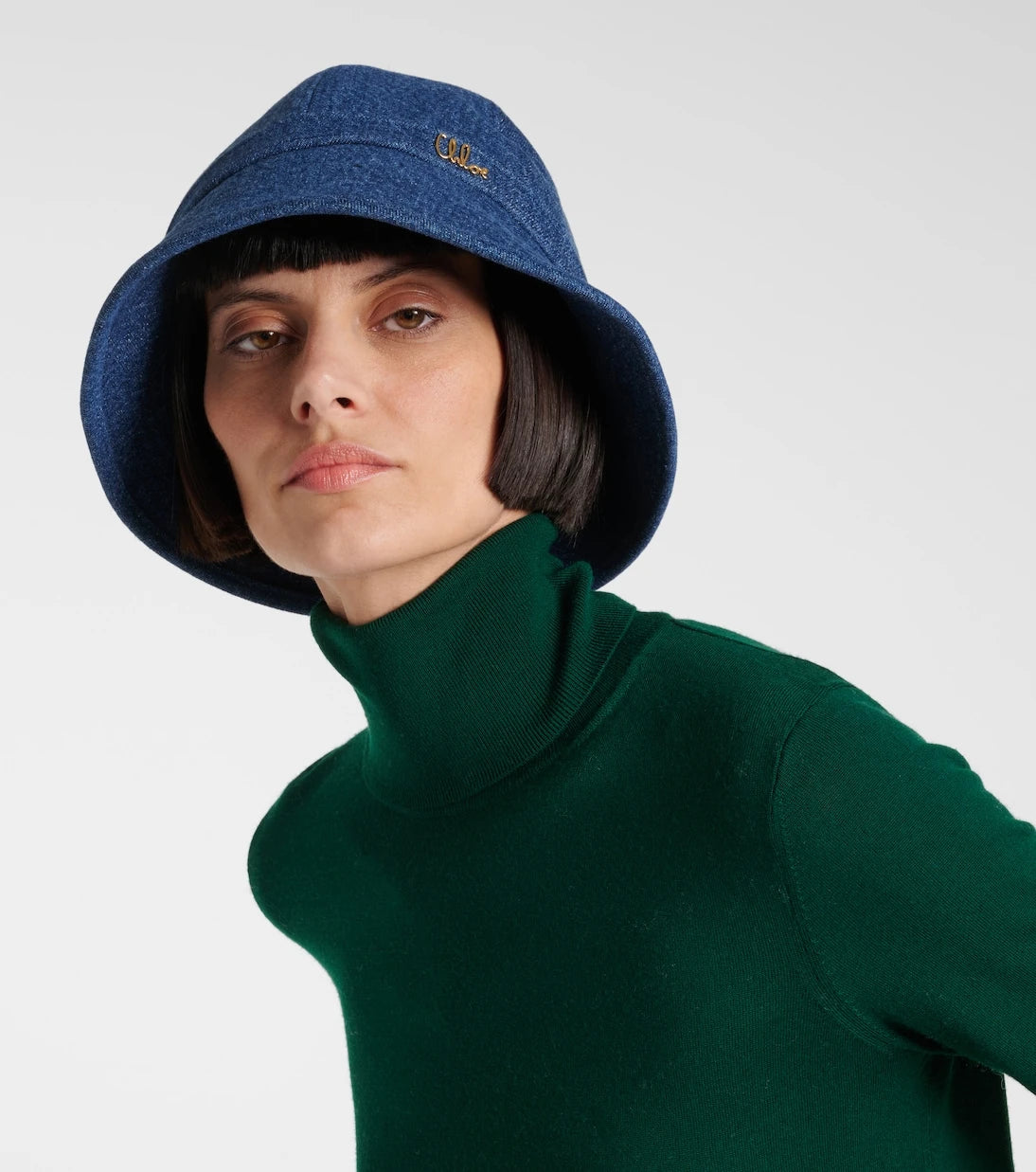 Chloé - Chloé Iconic denim bucket hat