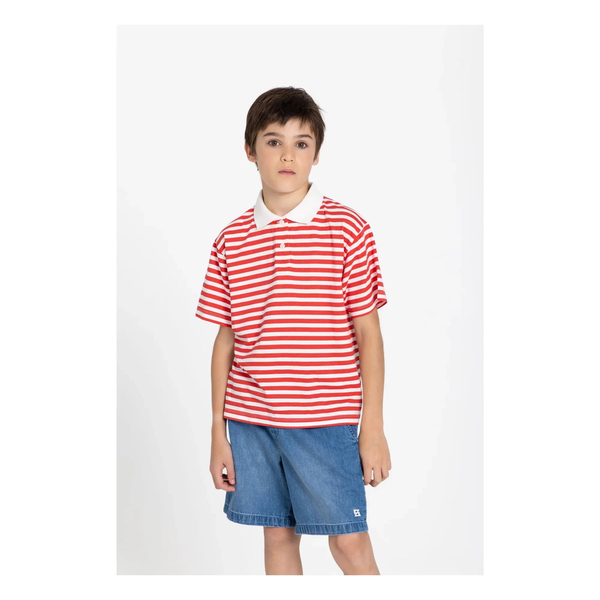 Smallable Kid - Tom Ample Denim Shorts | Blue