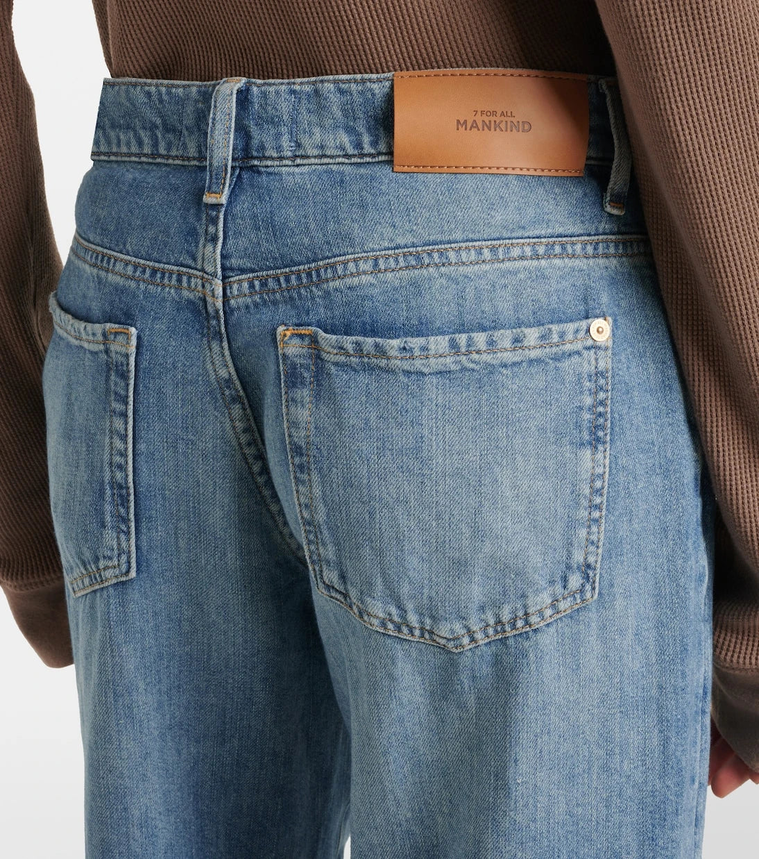 7 For All Mankind - Tess distressed wide-leg jeans