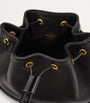 Valentino Garavani Black Leather VLogo Bucket Bag