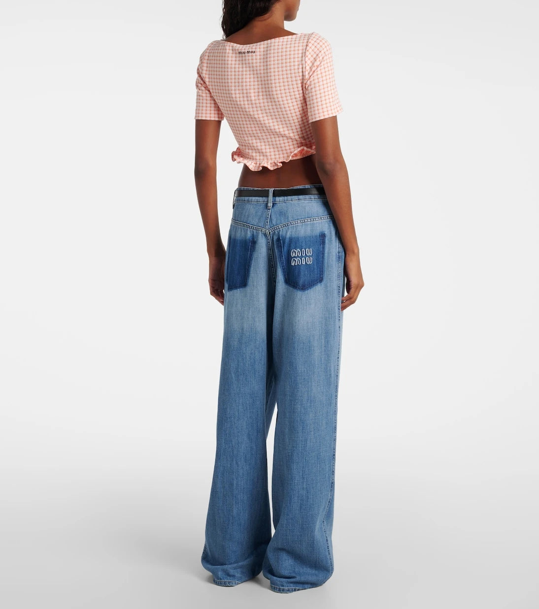 Miu Miu - Checked crop top