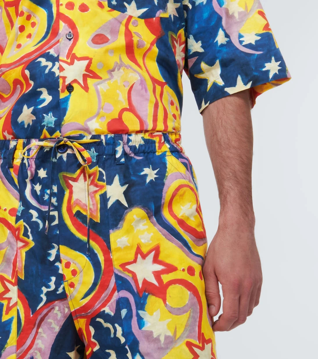 Marni - x No Vacancy Inn printed cotton shorts