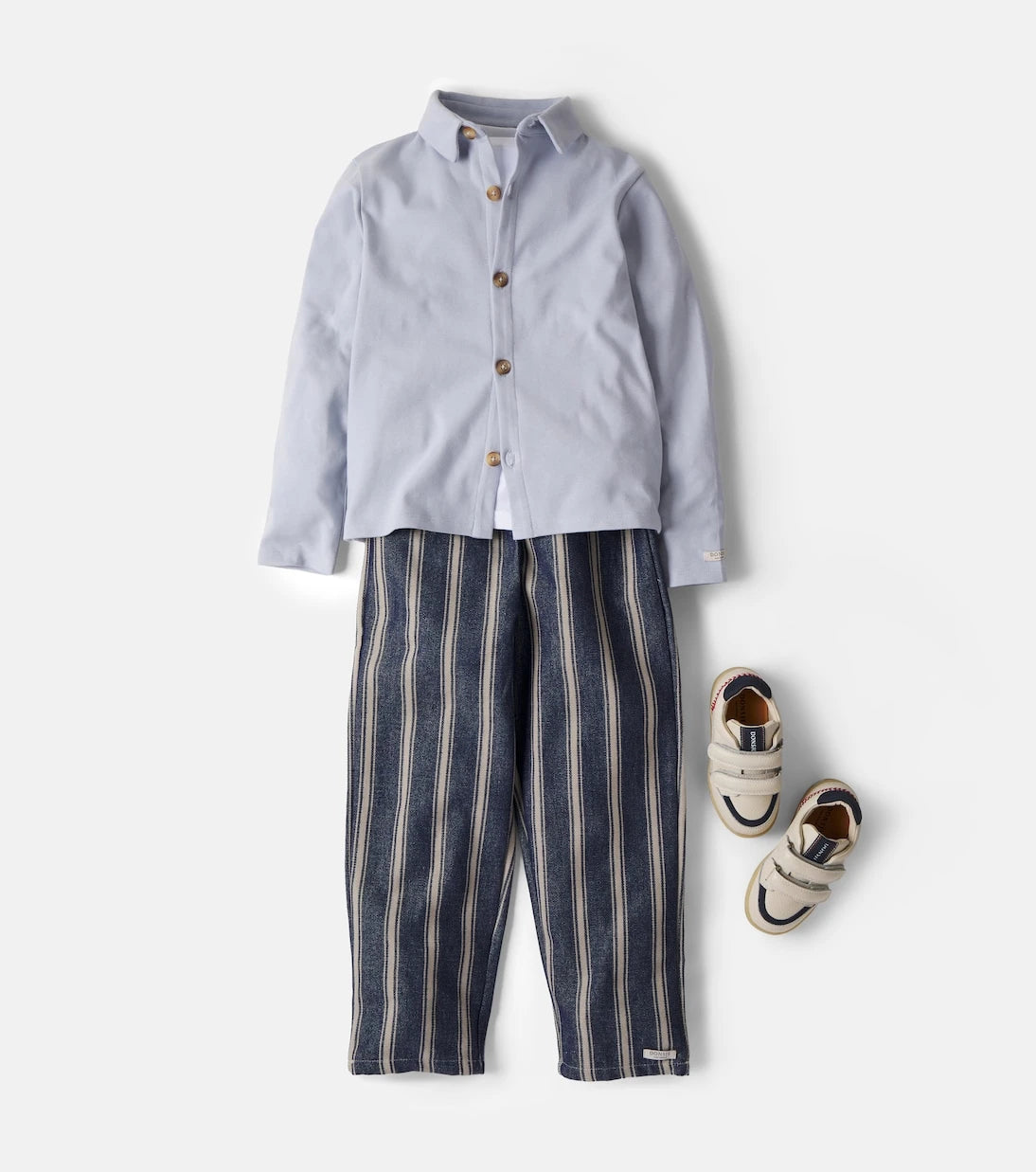Donsje - Menno striped cotton pants