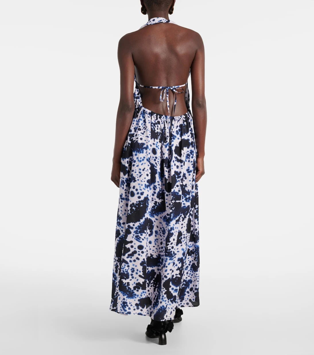 Dries Van Noten - Printed halterneck maxi dress