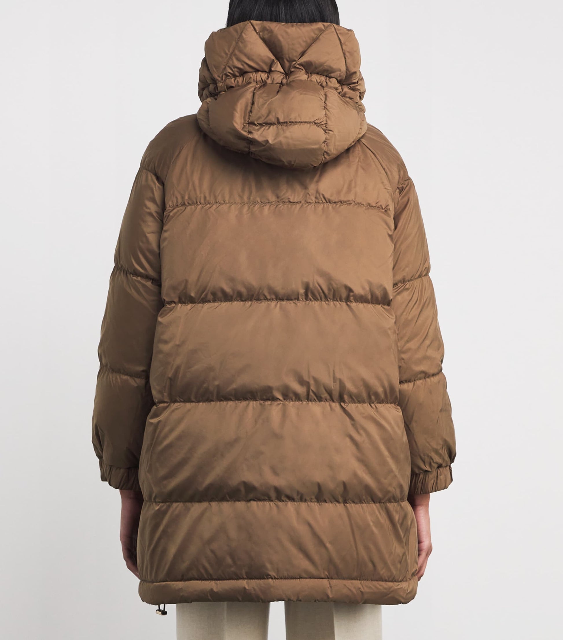 Weekend Max Mara Beige Down Water-Repellent Reversible Coat