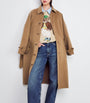 Polo Ralph Lauren Brown Camel Hair Single-Breasted Trench Coat