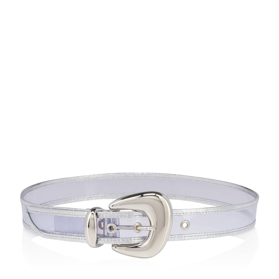 Bubble PVC Patent Leather Belt