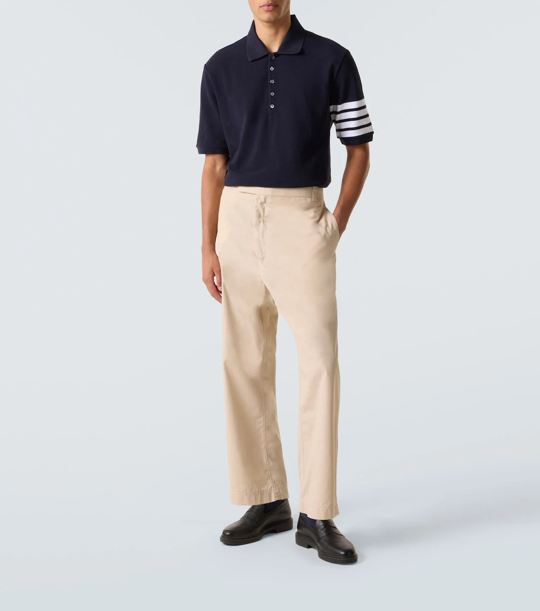 Thom Browne - 4-Bar cotton polo shirt