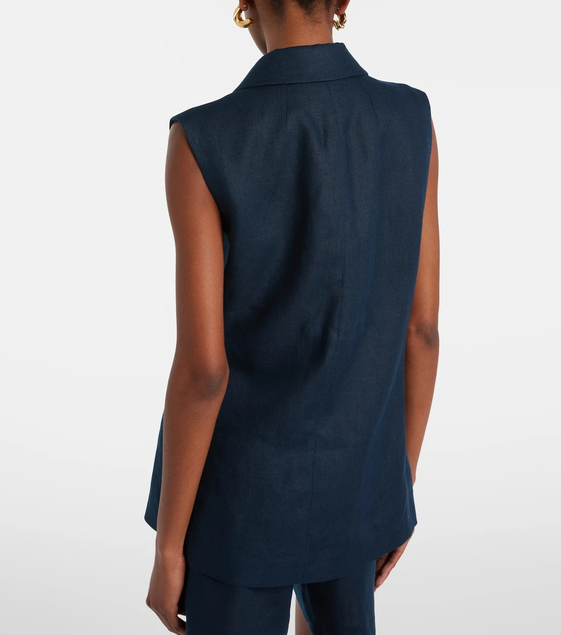 'S Max Mara - Bird linen vest