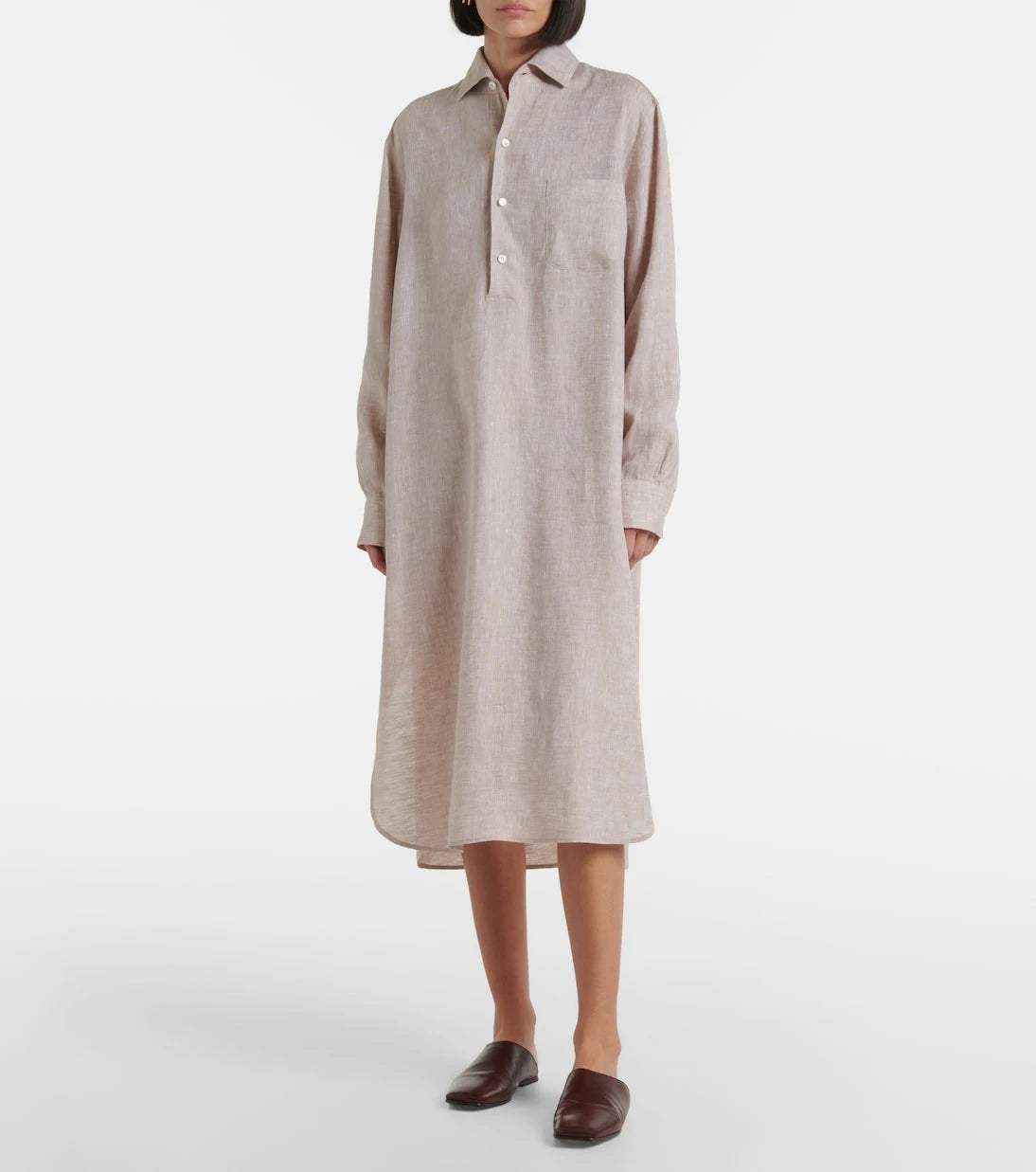 Loro Piana - Lora linen shirt dress