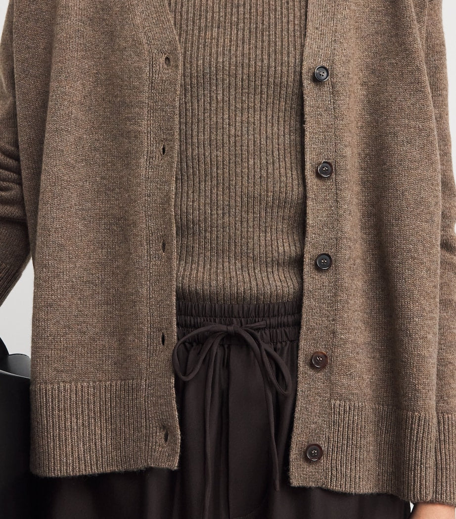 Wool-Cashmere Sweater Tank Top HAZELNUT BROWN