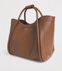 Max Mara Brown Small Leather Marine Top-Handle Bag