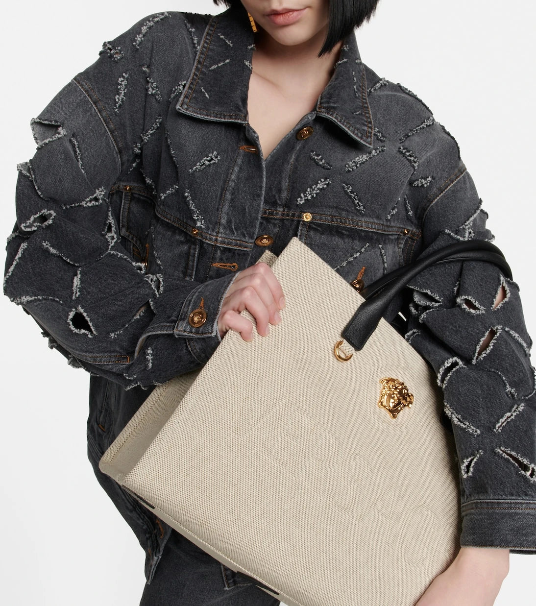 Versace - La Medusa canvas tote bag