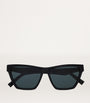 Black Rectangular Cat Eye Sunglasses