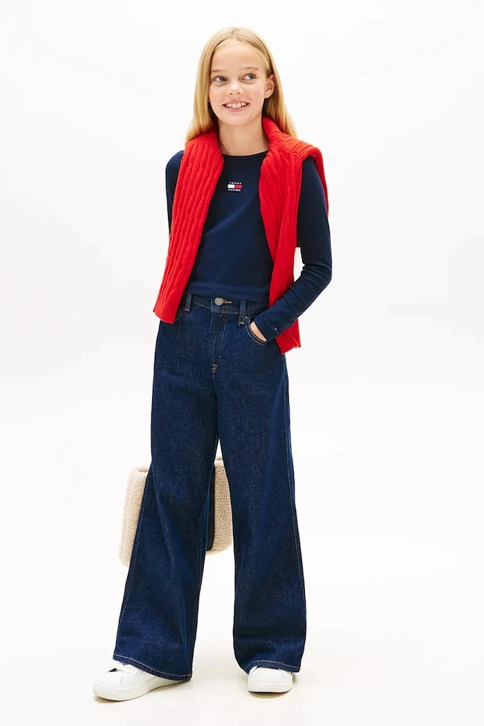 Tommy Hilfiger Uzun Kollu Çocuk Bluzu