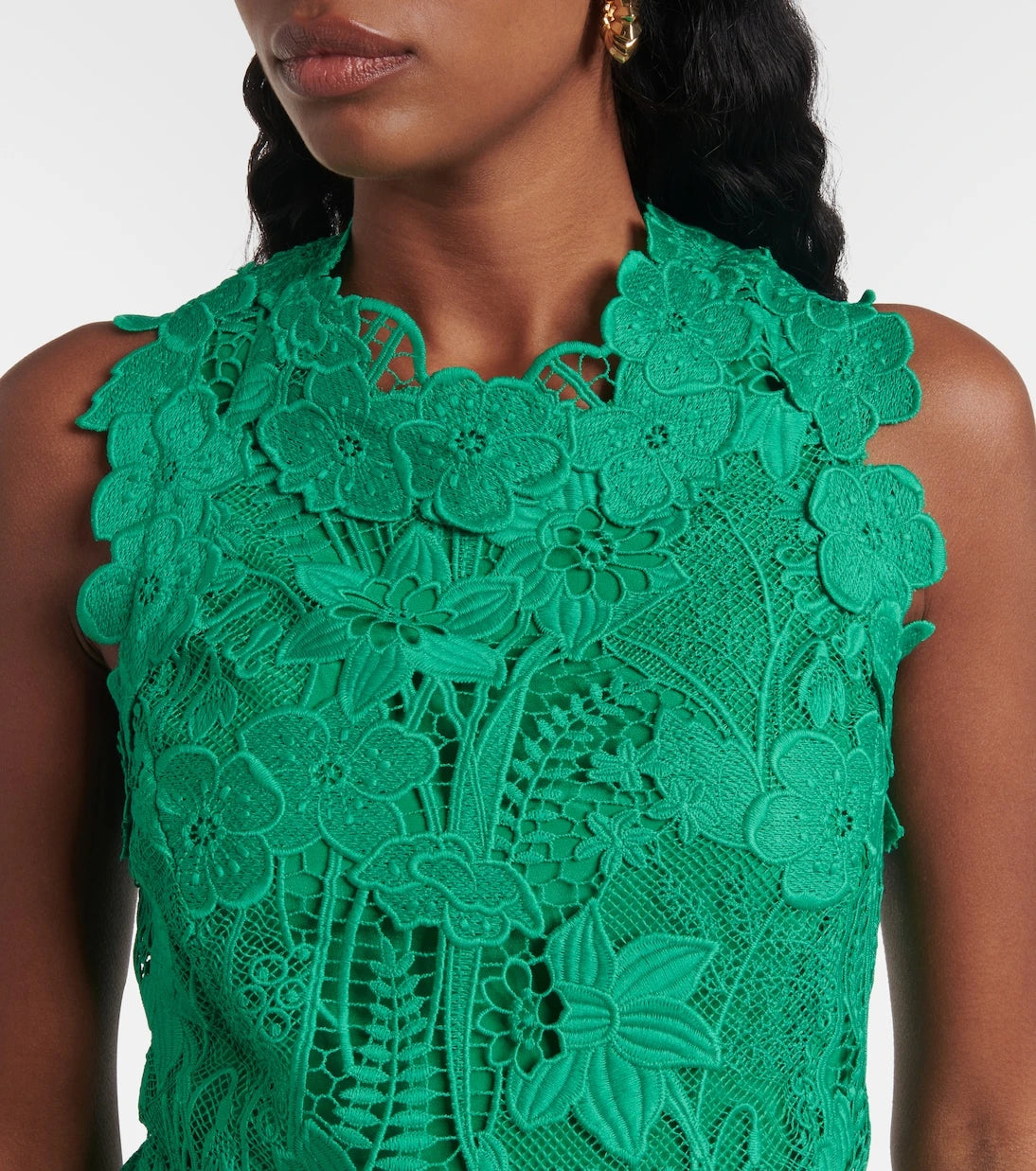 Monique Lhuillier - Floral lace minidress
