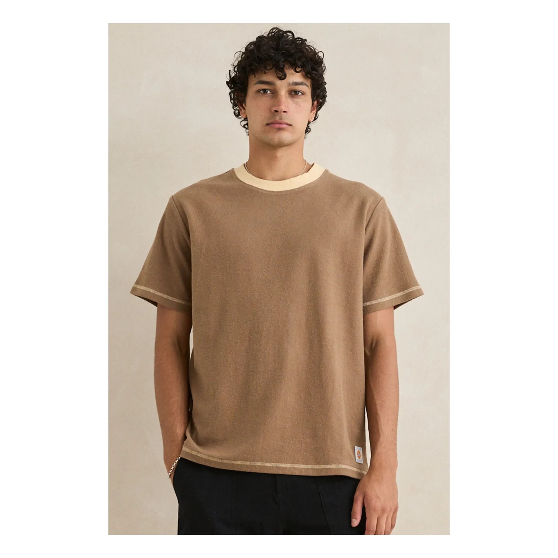 Rhythm - Contrast Vintage T-shirt | Brown