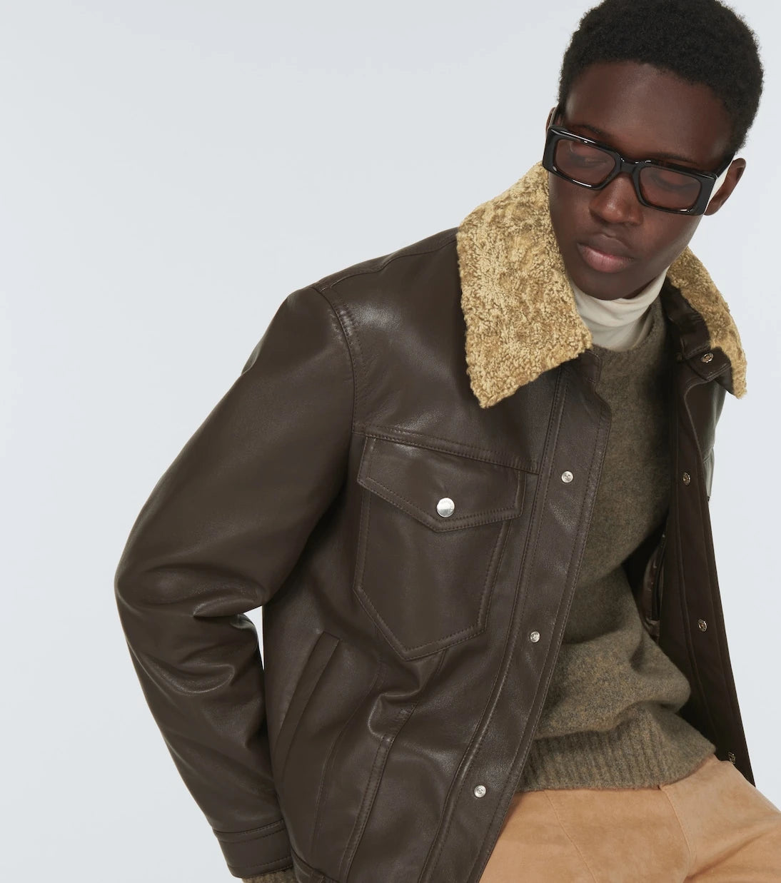Nanushka - Boyce regenerated leather jacket