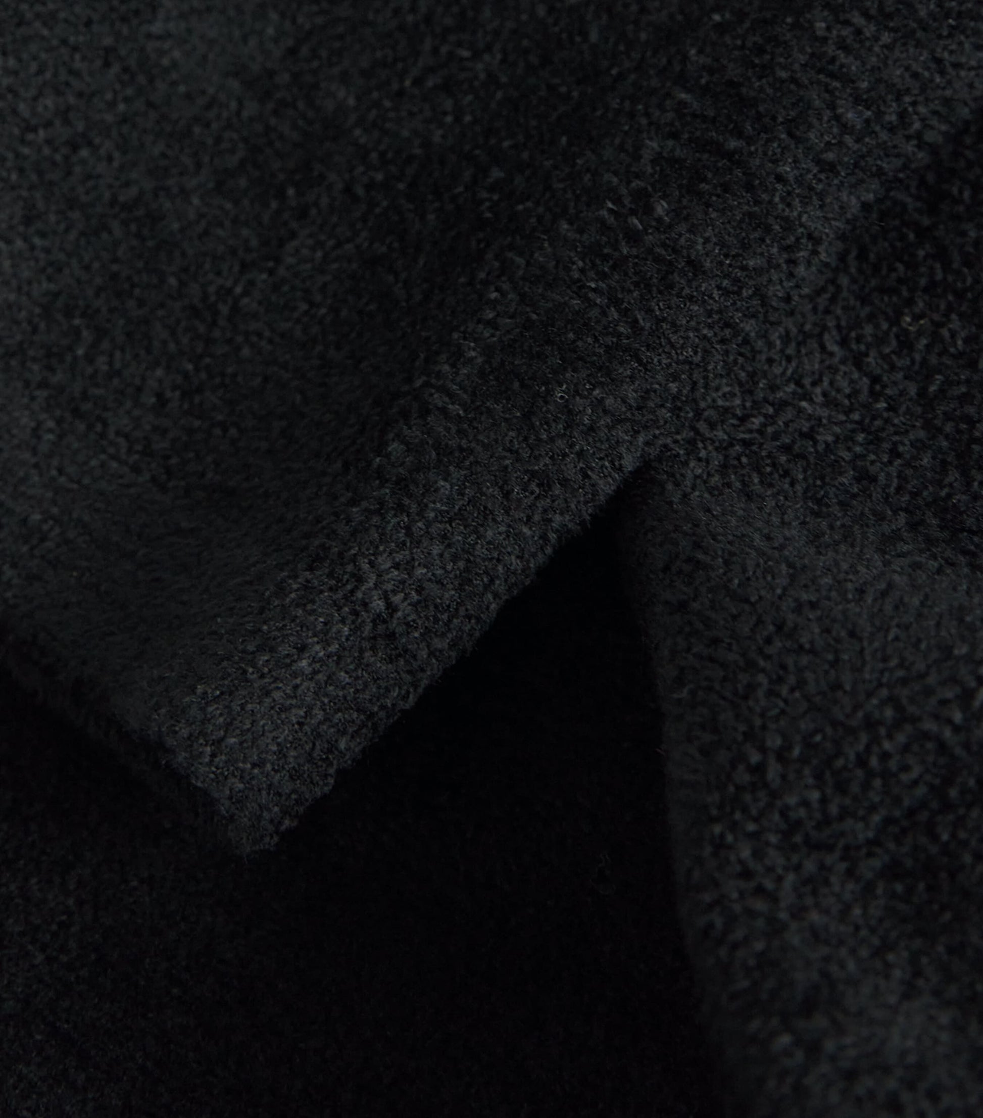 Velvet Two-Tone Cardigan BLACK