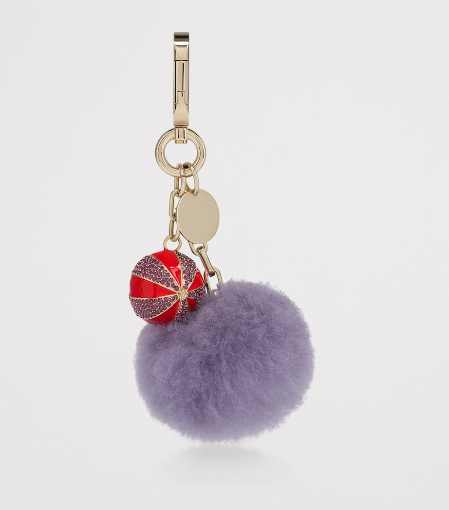 Christian Louboutin Multi Circus Pom-Pom Keyring