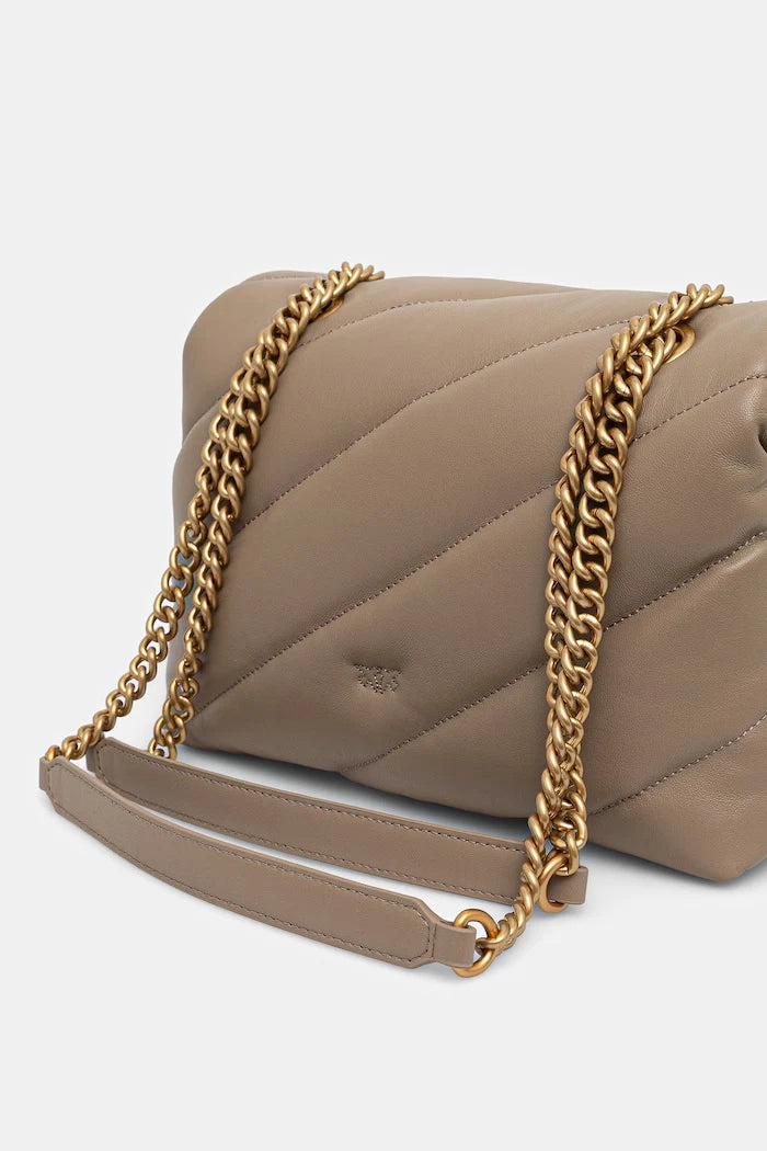 Pinko sahte deri kadın crossbody çanta