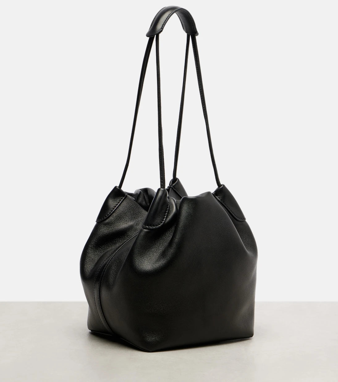 Loro Piana - Bale Softy Small leather bucket bag