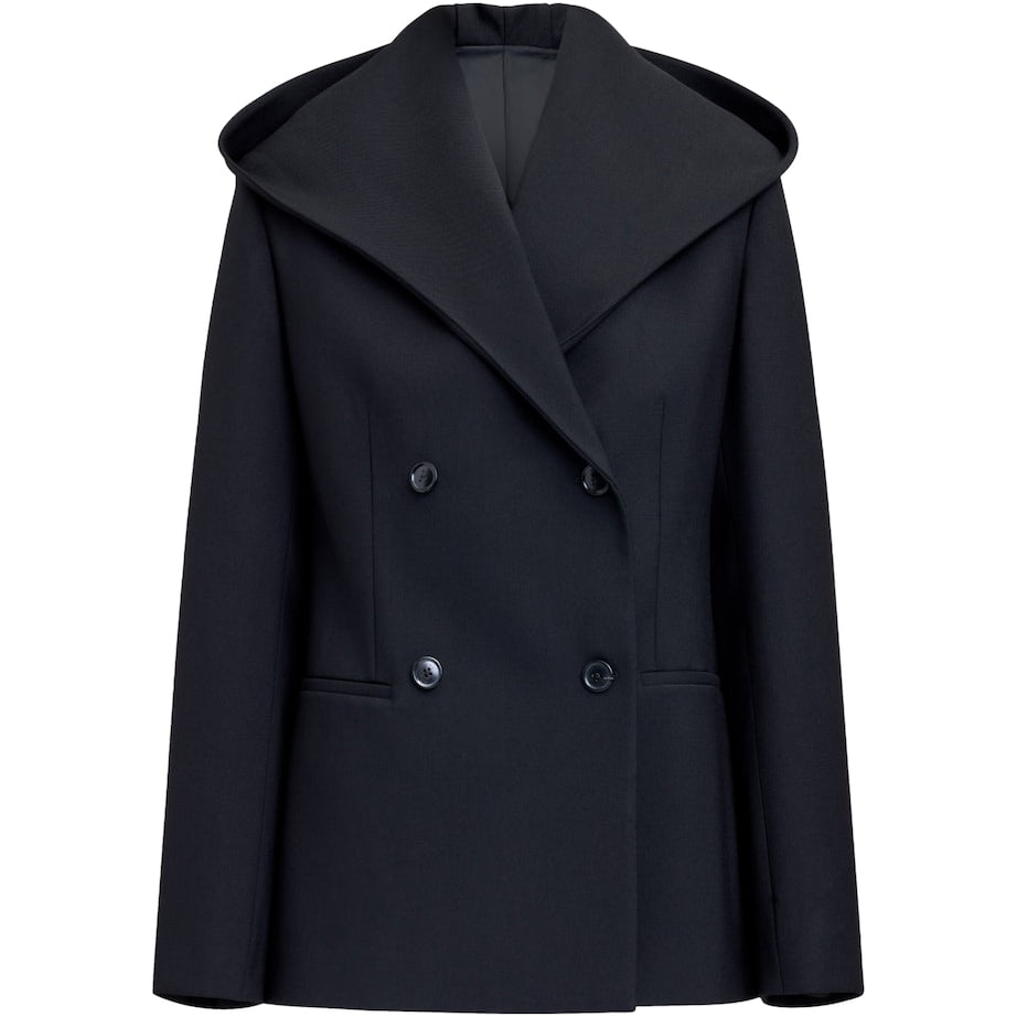 Alaïa Black Virgin Wool Tailored Coat