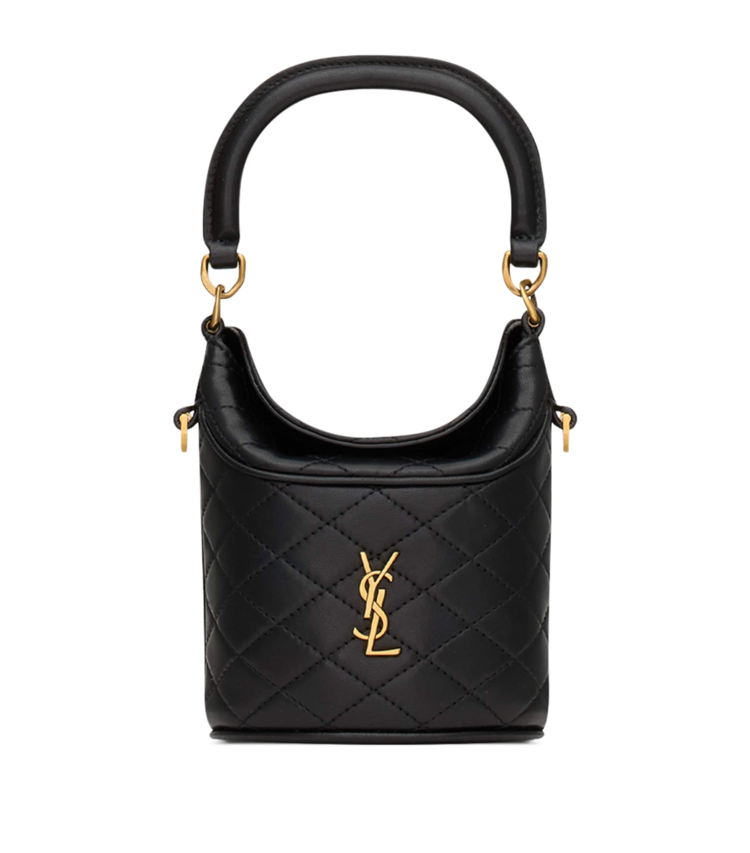 Saint Laurent Black Mini Gaby Bucket Bag