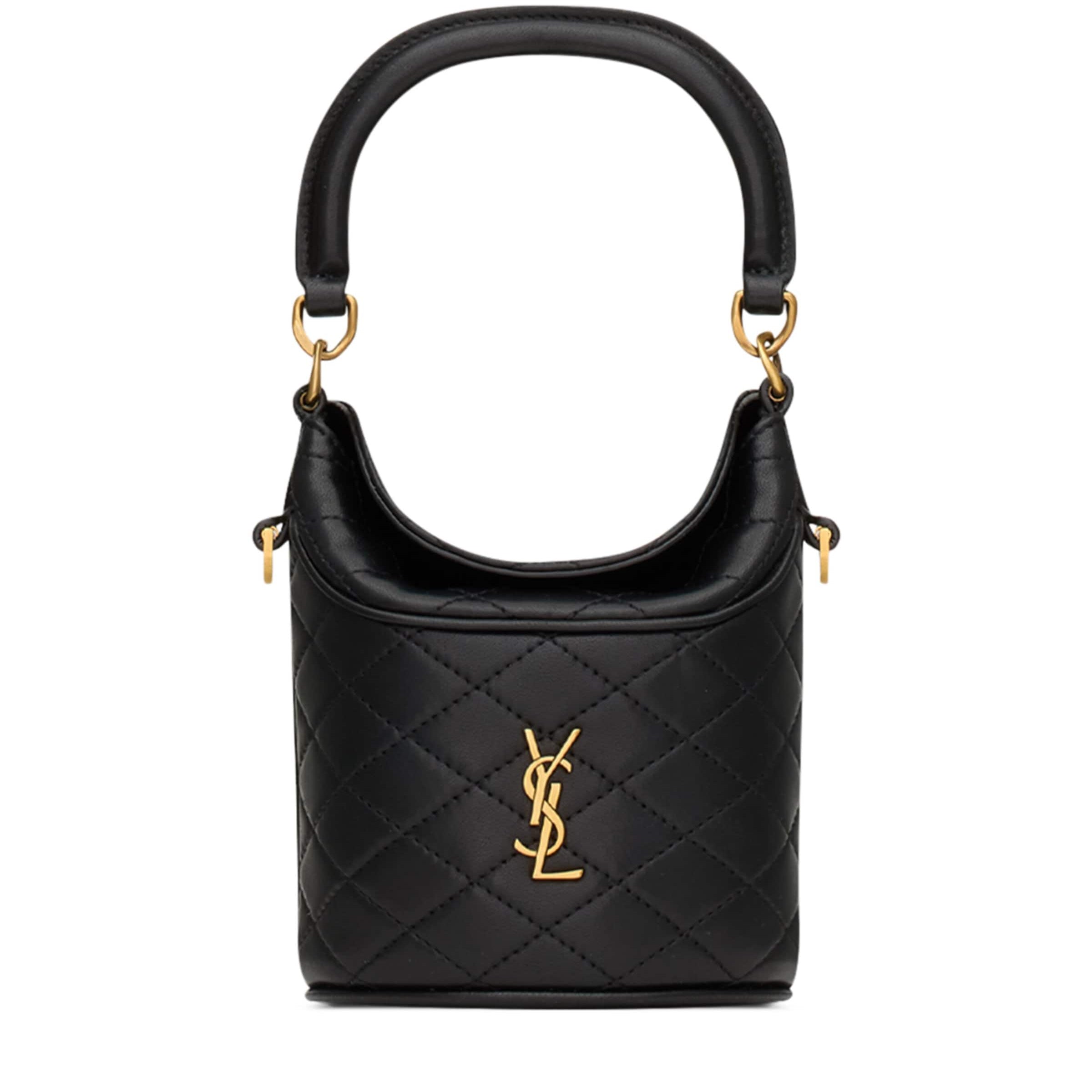 Saint Laurent Black Mini Gaby Bucket Bag