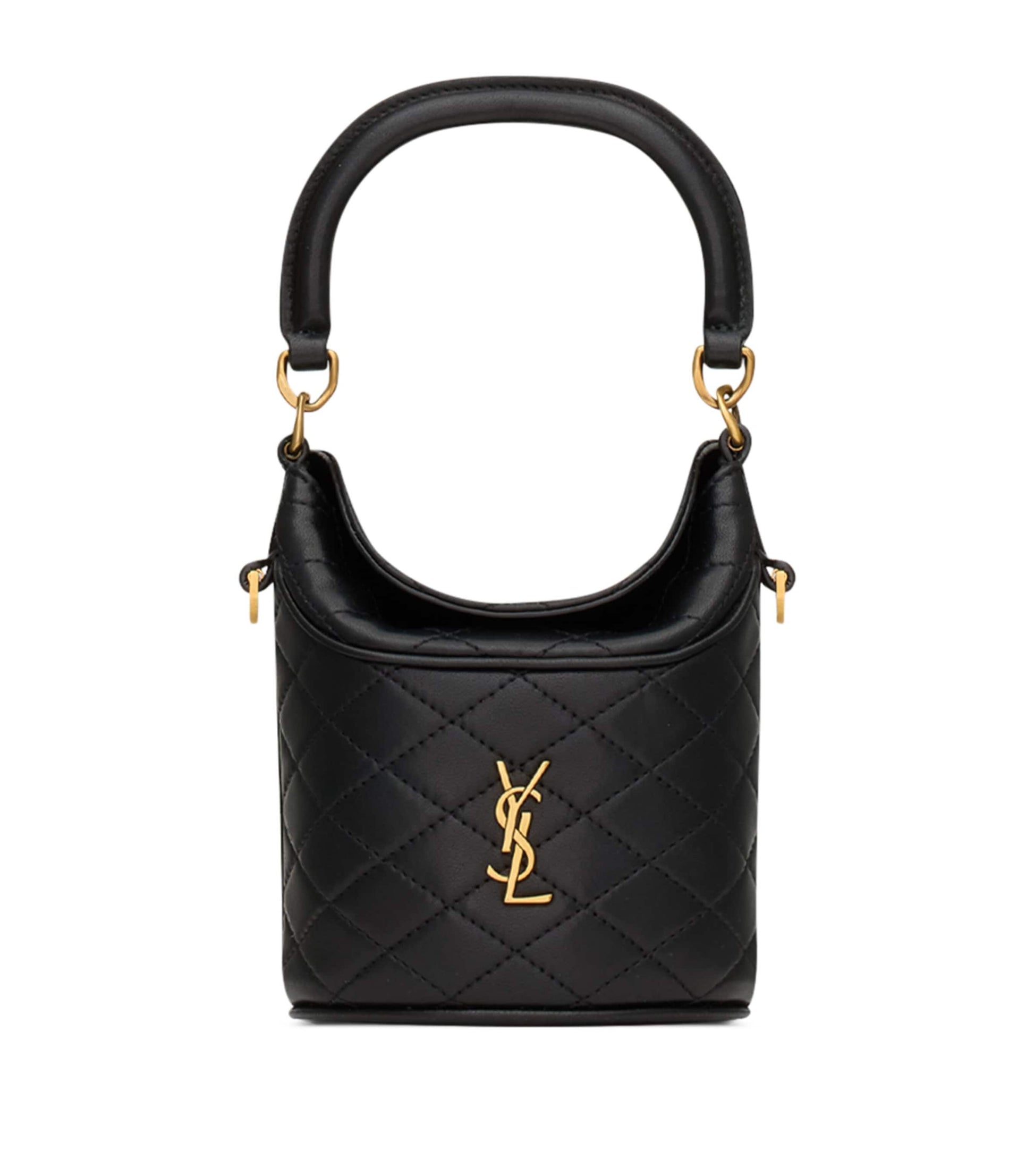 Saint Laurent Black Mini Gaby Bucket Bag