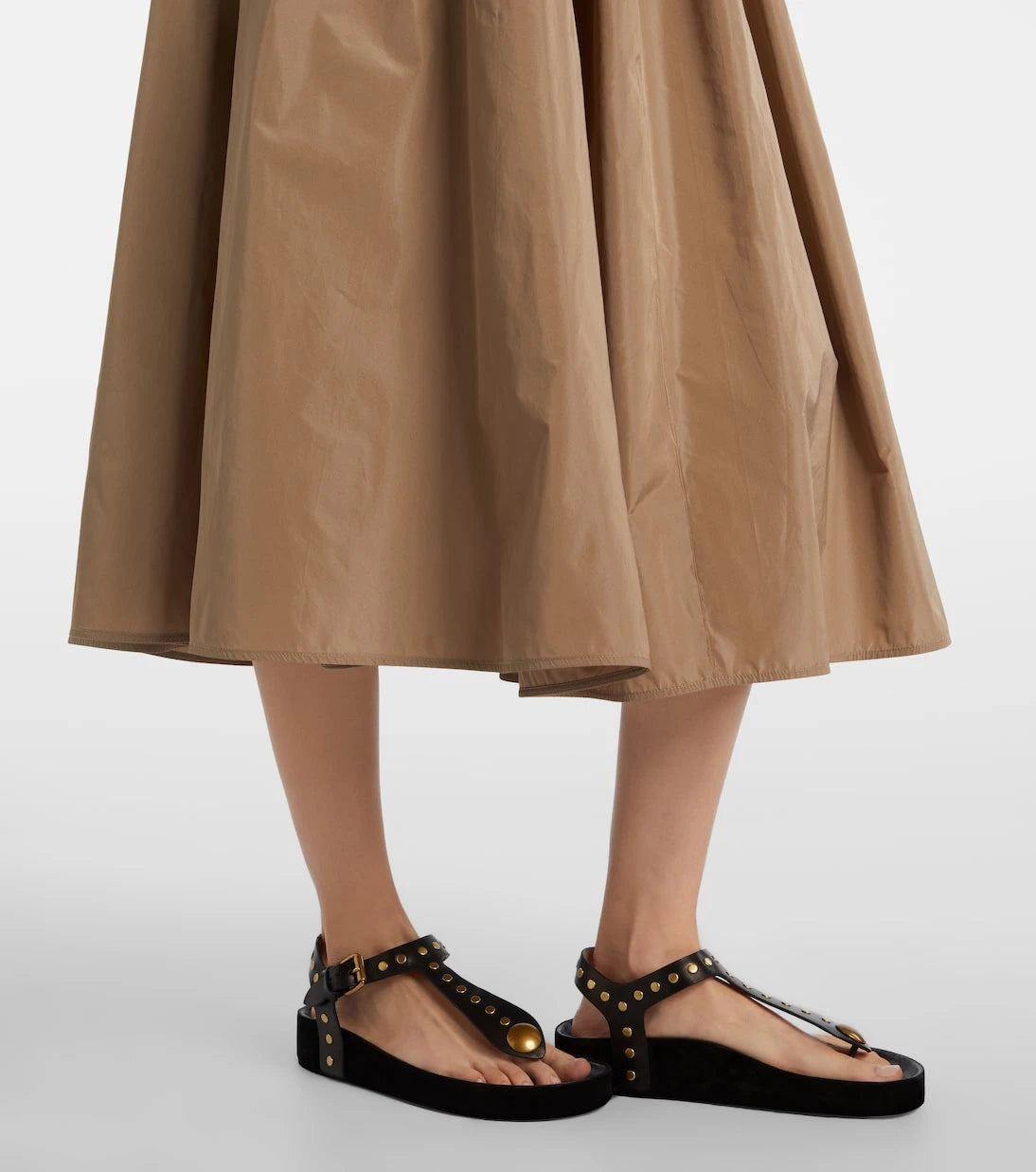 Max Mara - Lonza taffeta midi skirt