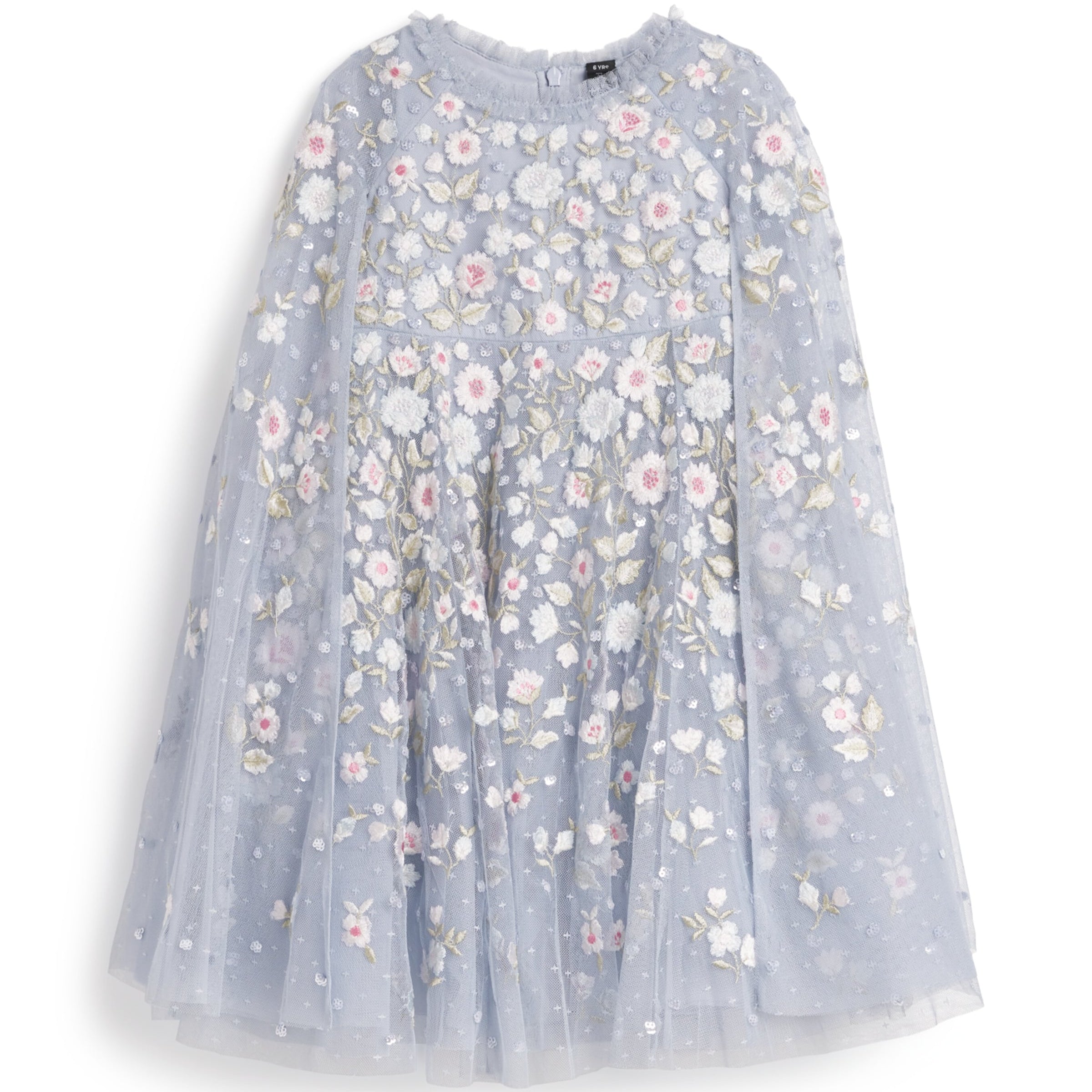 Needle & Thread Tulle Cape Ethereal Blooms Dress (4-6 Years)