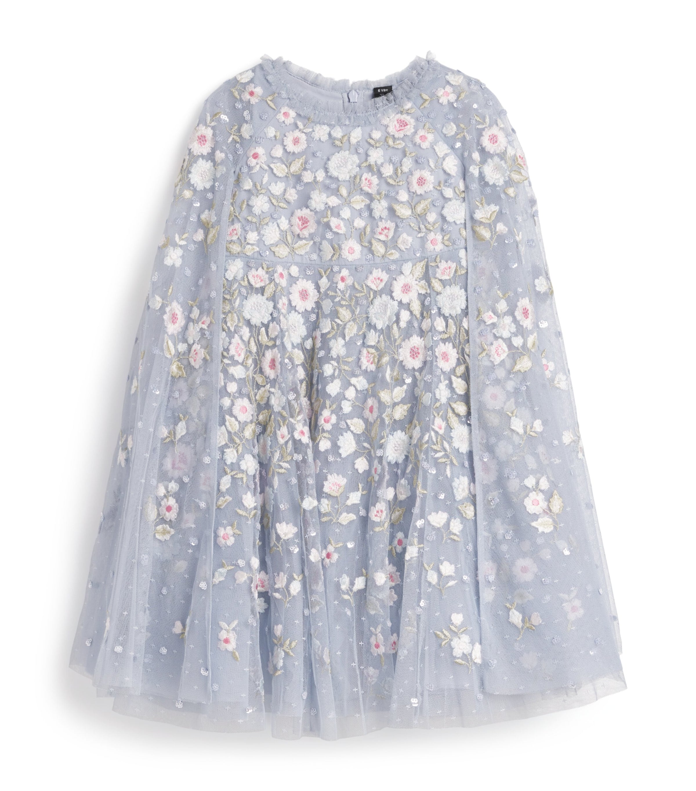 Needle & Thread Tulle Cape Ethereal Blooms Dress (4-6 Years)