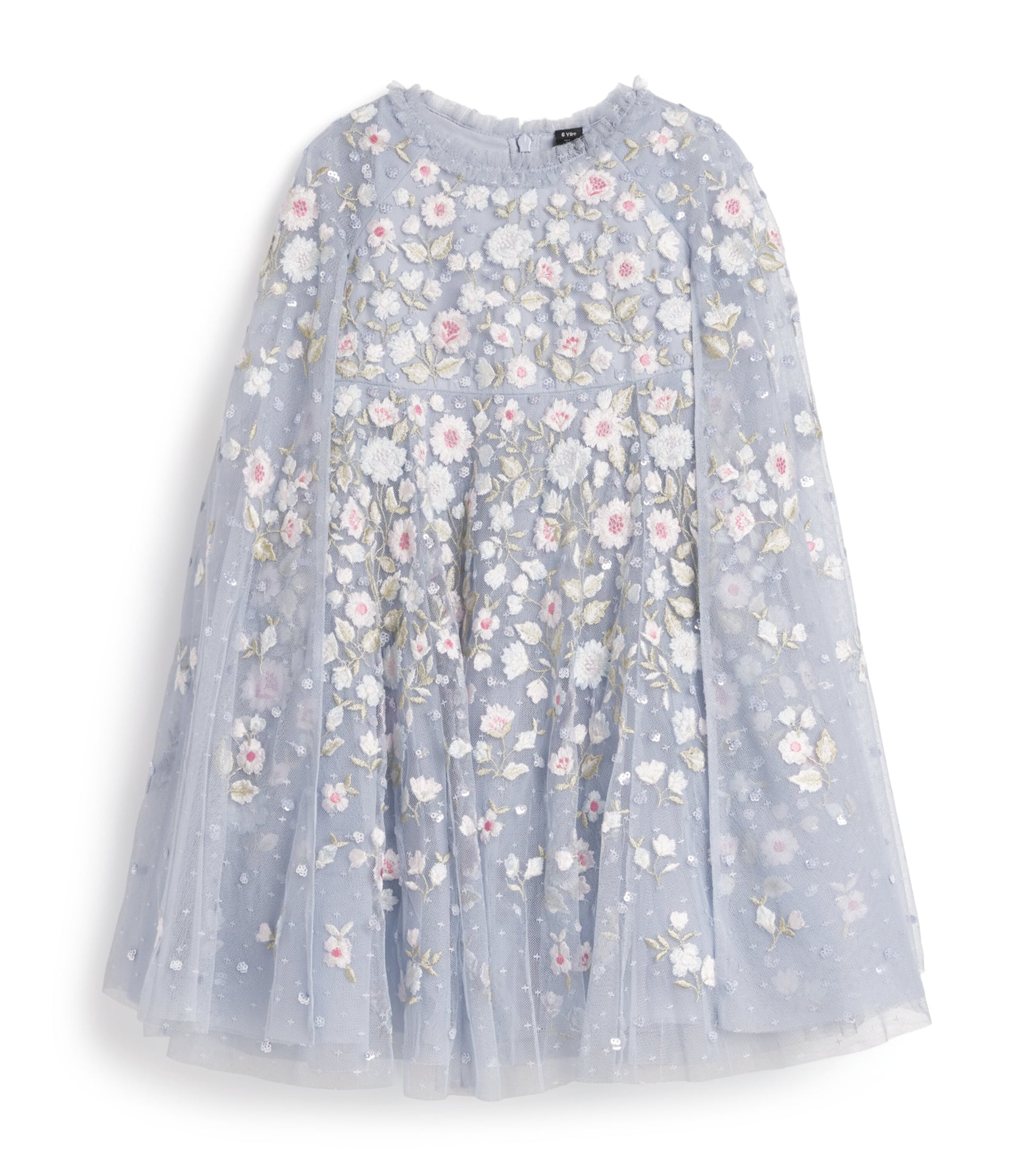 Needle & Thread Tulle Cape Ethereal Blooms Dress (4-6 Years)