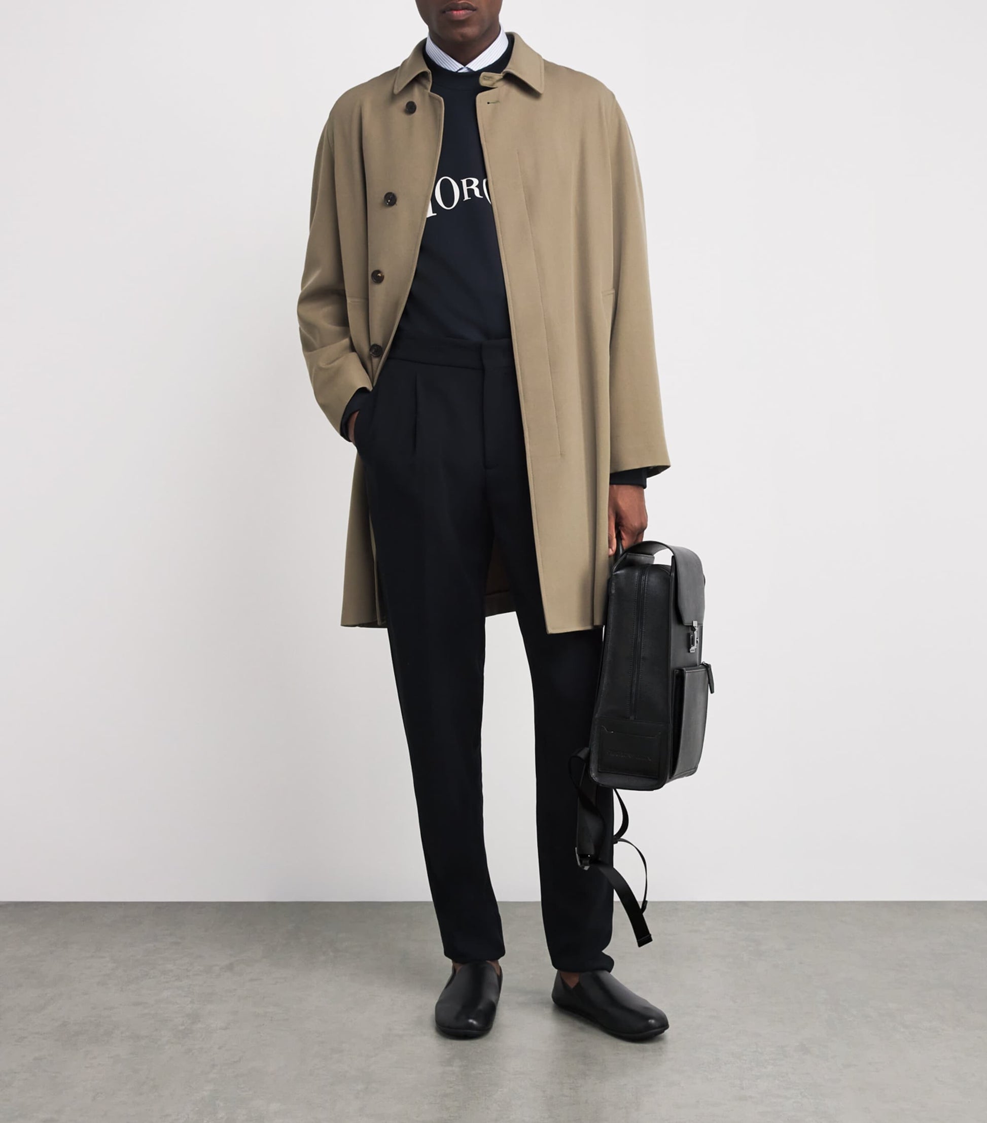 Emporio Armani Leather Backpack