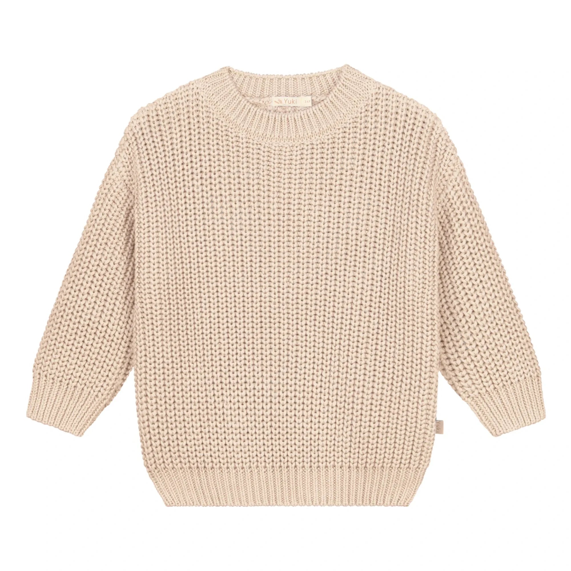 Yuki - Chunky Organic Cotton Jumper | Ecru