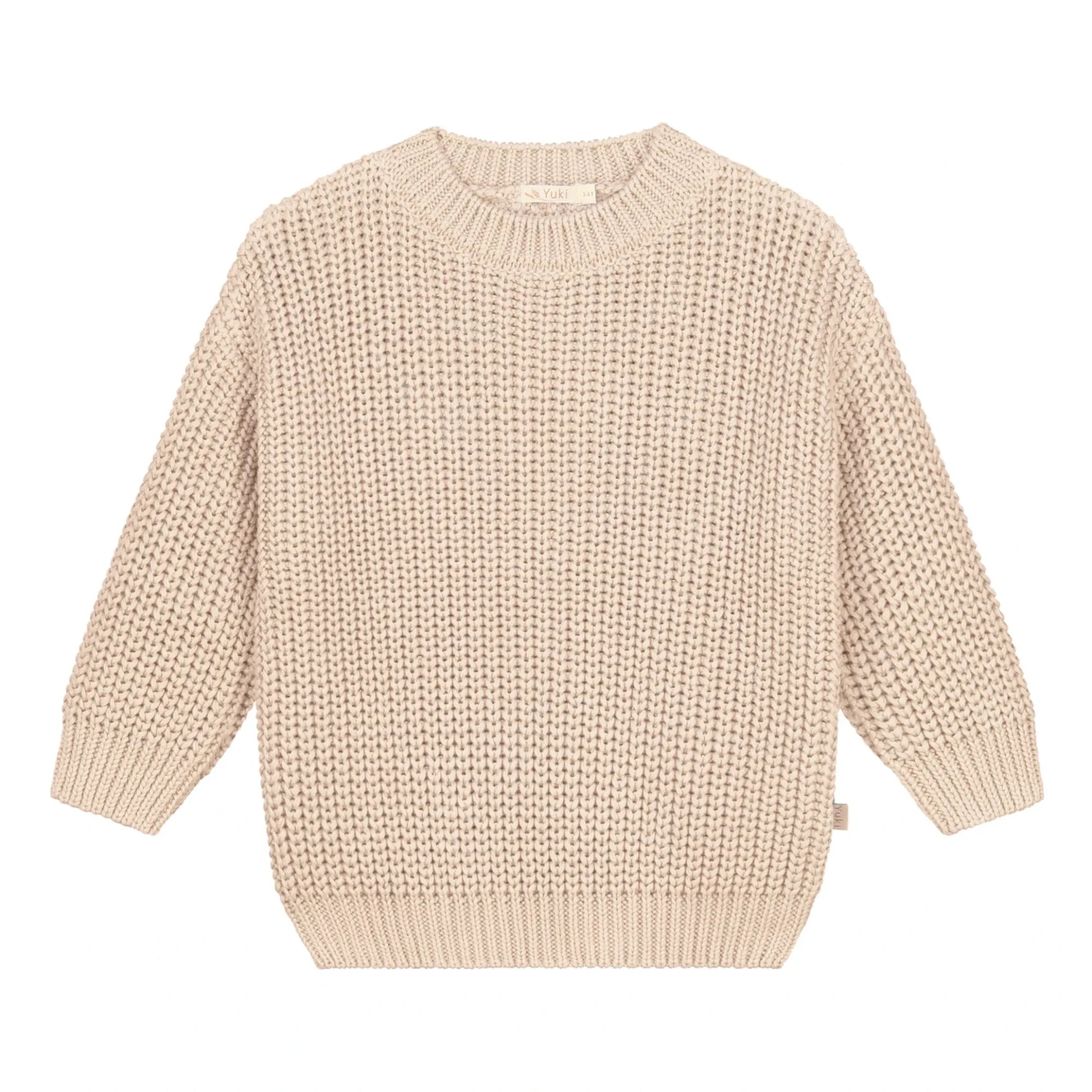Yuki - Chunky Organic Cotton Jumper | Ecru