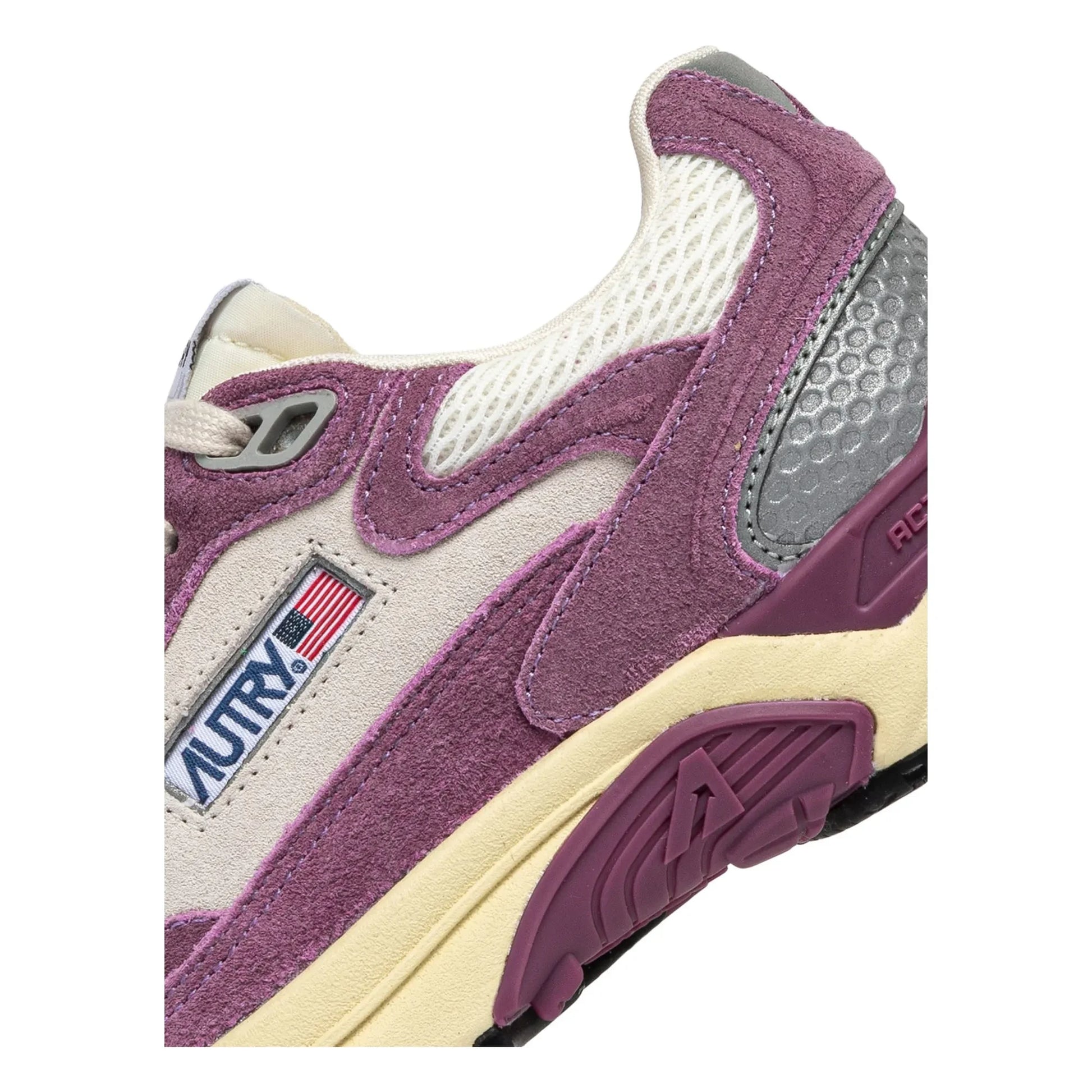 Autry - Basket Hyperway Low Bicolore Suède | Purple