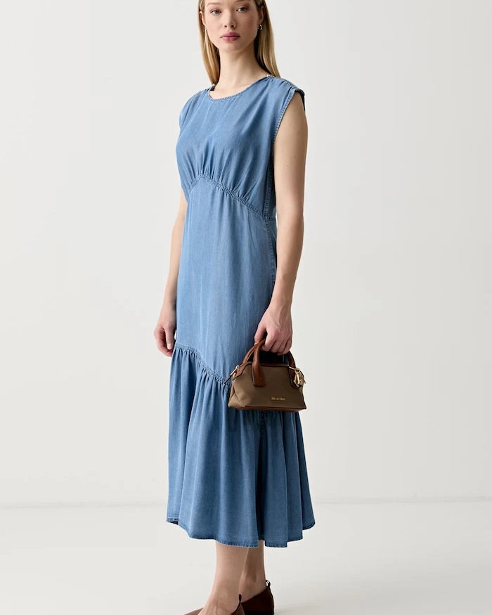 DKNY lyocell yazlık elbise