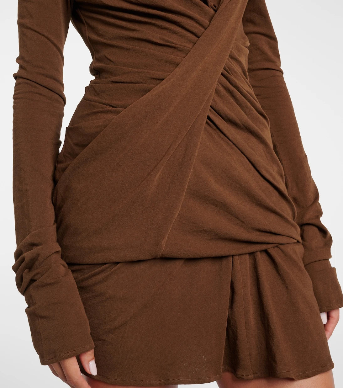 Entire Studios - Off-shoulder cotton-blend jersey top