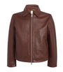 Sunflower Brown Collar Leather Jacket