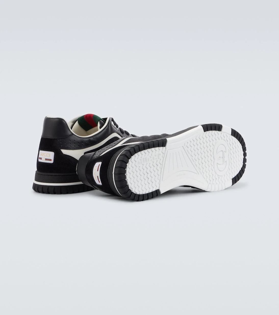 Gucci - Re-Web GG Canvas leather-trimmed sneakers