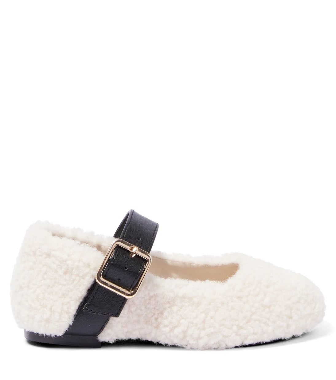Stella McCartney Kids - Faux shearling ballet flats