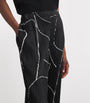 Printed Pause Trousers BLACK