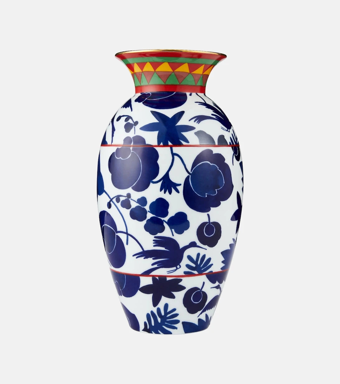 La DoubleJ - Wildbird Blu porcelain vase
