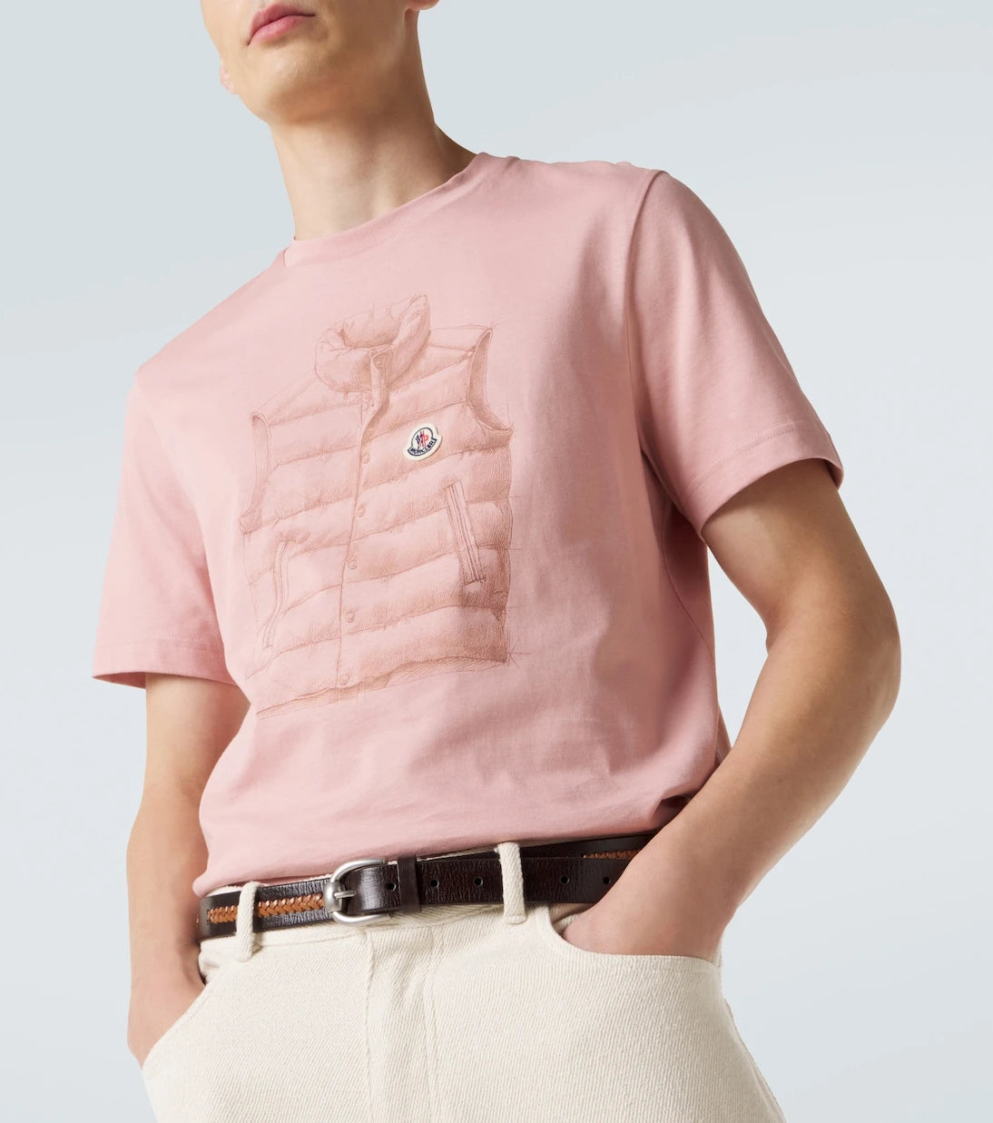 Moncler - Printed cotton jersey T-shirt