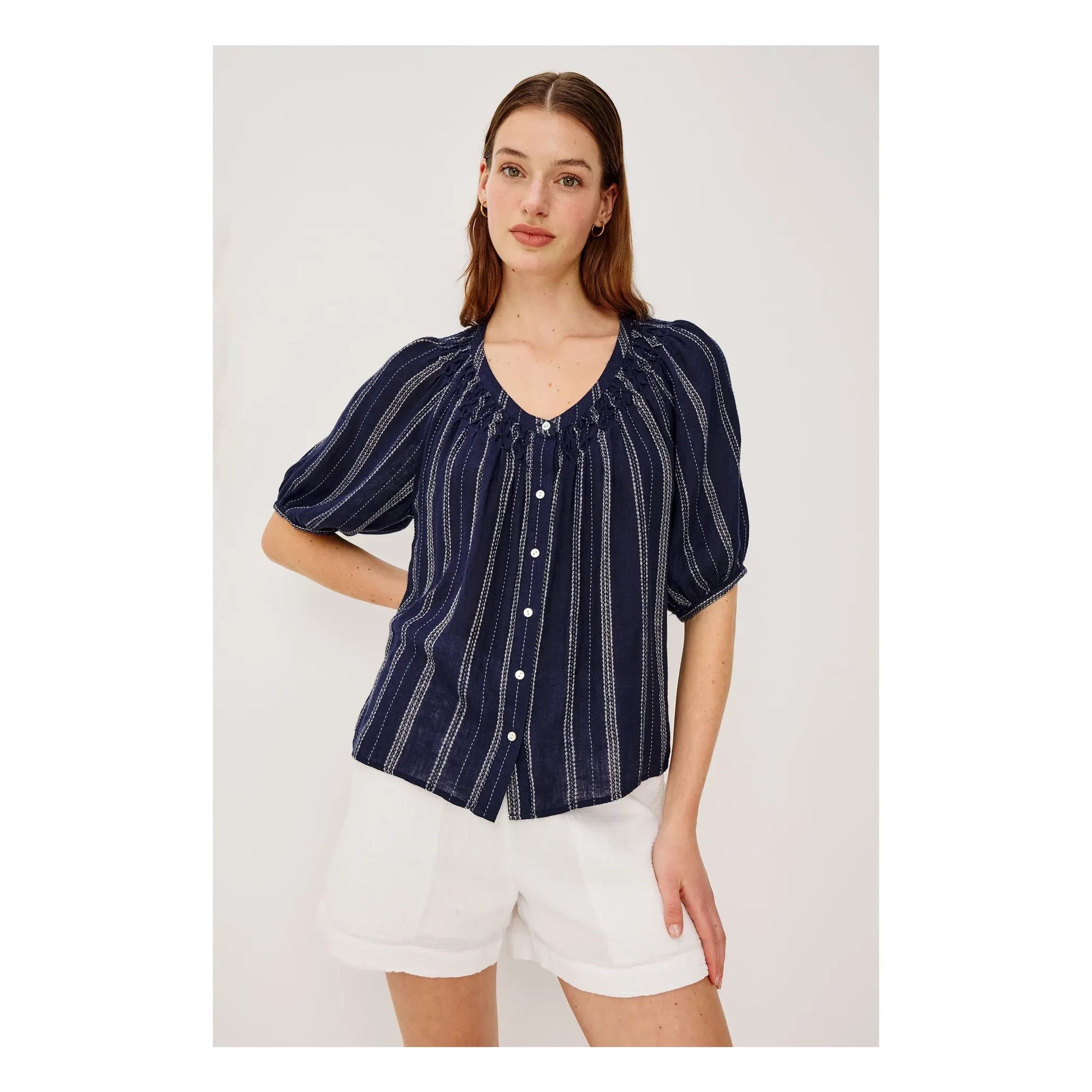 Rails - Blouse Stripes Rix | Navy blue
