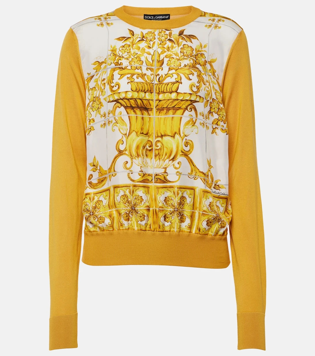 Dolce&Gabbana - Majolica silk sweater